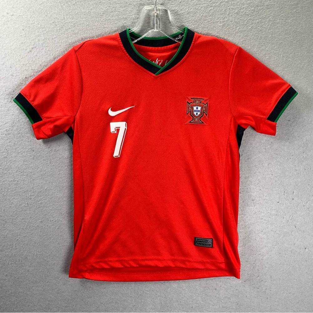 Nike Portugal Ronaldo #7 Home Soccer Jersey Youth 24 Red